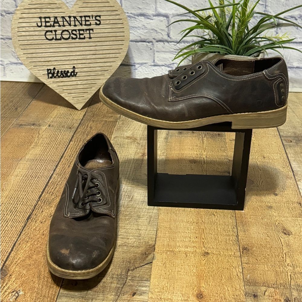 Roan - Bed Stu Distressed Leather lace up shoes Size 12